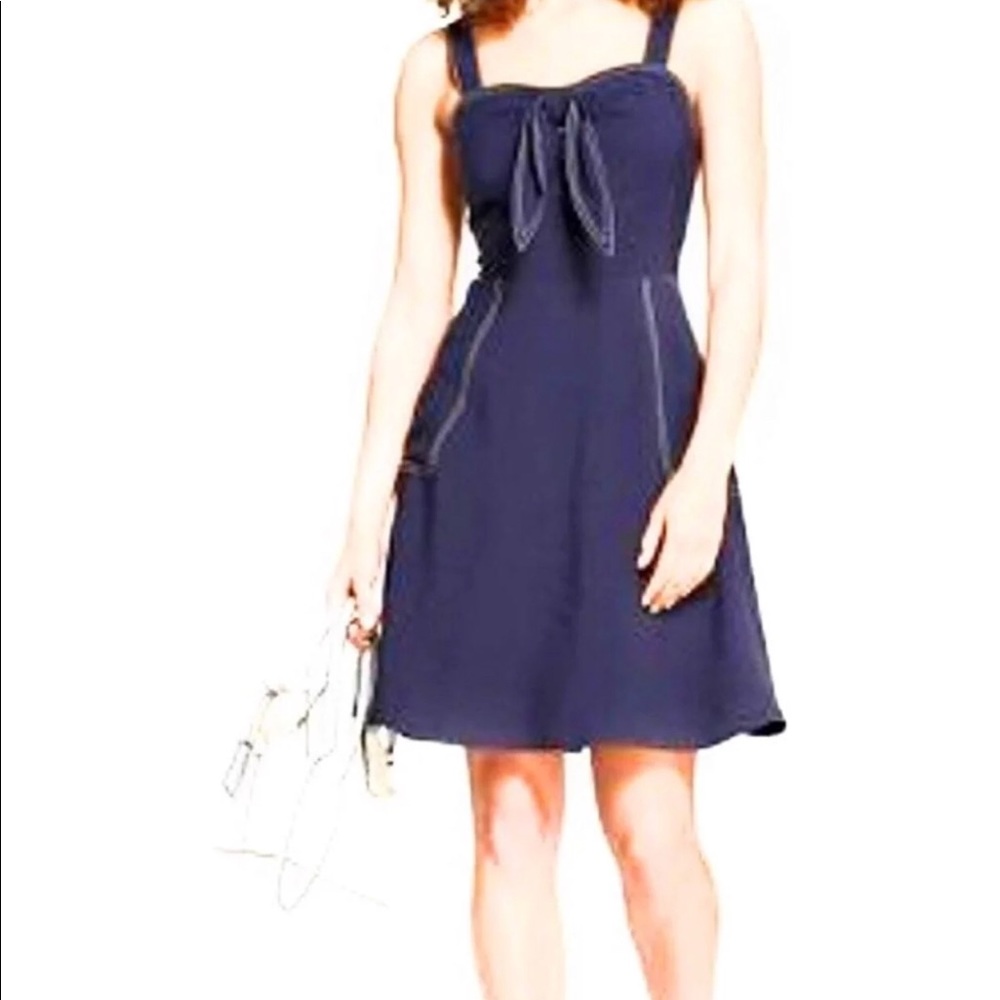 A New Day Sleeveless Tie Front Dress